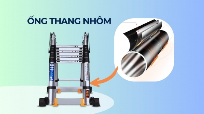 Review thang rút nhôm: Cách kiểm tra độ dày và độ rơ của ống thang thực tế
