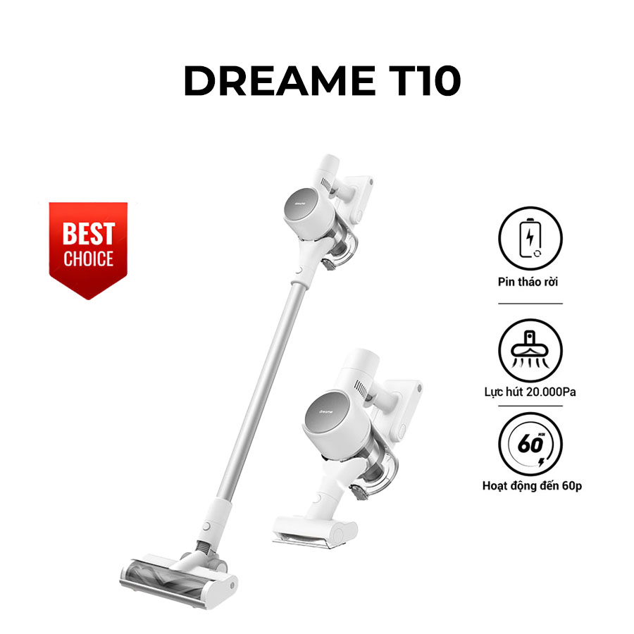 M&aacute;y H&uacute;t Bụi Cầm Tay Kh&ocirc;ng D&acirc;y Dreame T10