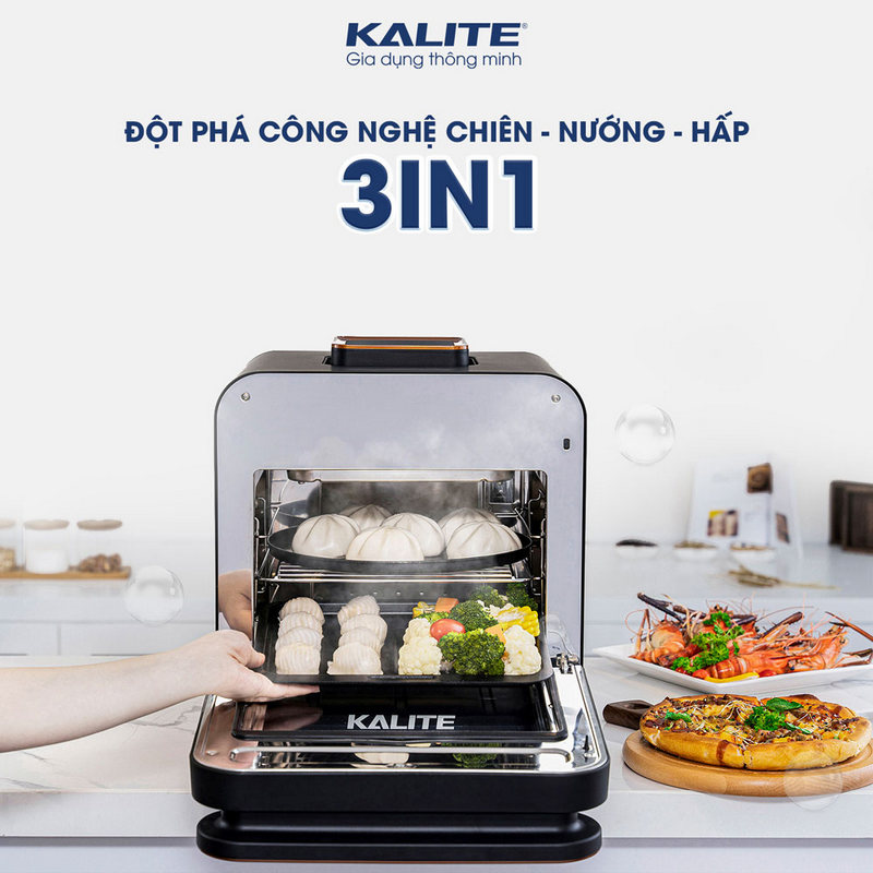 Nồi chi&ecirc;n hơi nước Kalite Steam Pro