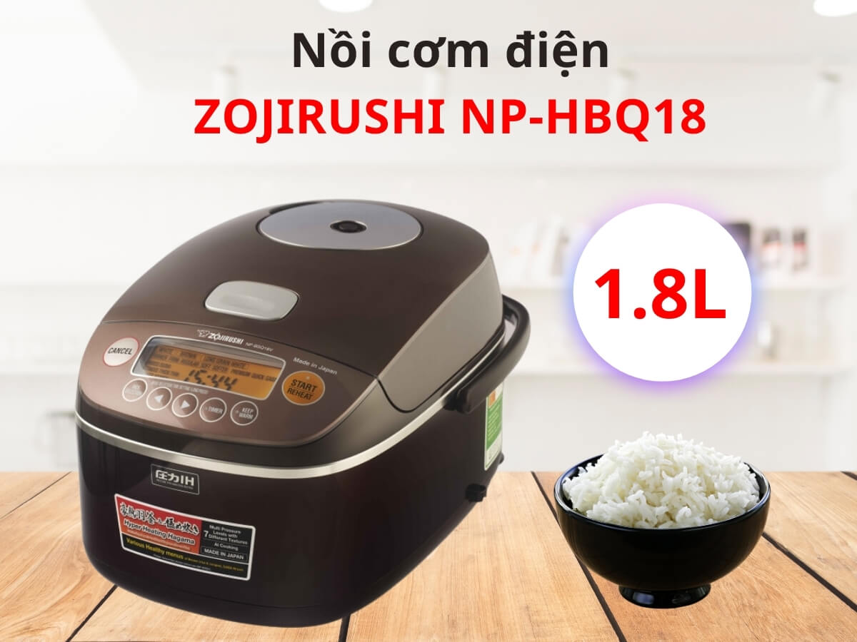 Nồi cơm điện cao tần Zojirushi NP-BSQ18V-TA
