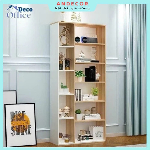 Kệ Sách Đứng Gỗ MDF Nhiều Ngăn: Thiết Kế Chữ U Hiện Đại, Chống Ẩm