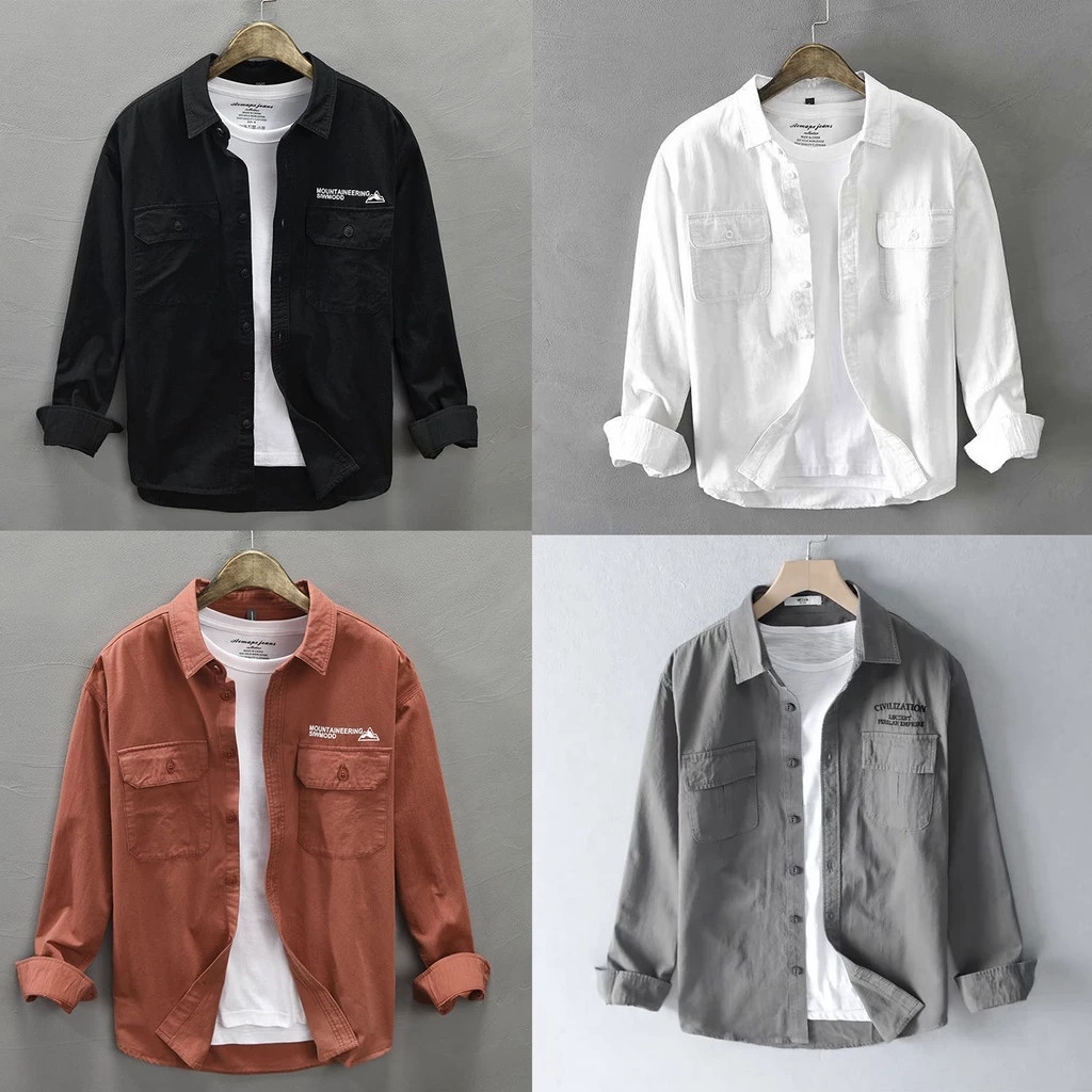 Áo Sơ Mi Nam Kaki TOPMEN: Vải Kaki Hàn Quốc Cao Cấp, Kiểu Dáng Basic