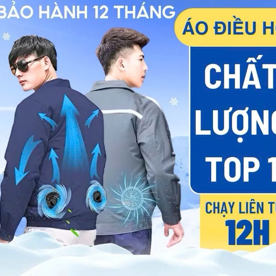 Áo Quạt Điều Hòa Nhật Bản Pin 86.000mAh: Làm Mát Tức Thì, Chống Tia UV
