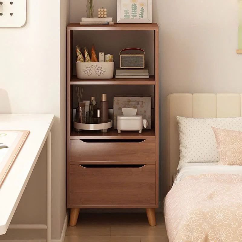 Kệ Sách Gỗ Bắc Âu Nhiều Tầng, Có Ngăn Kéo, Gỗ MDF Cao Cấp