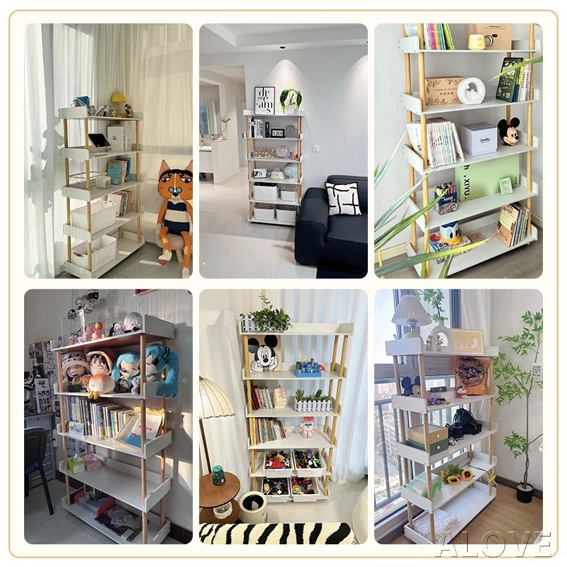 Kệ Sách Gỗ Phong Cách Châu Âu: Đa Năng 2-6 Tầng, Chống Ẩm, Bền Bỉ