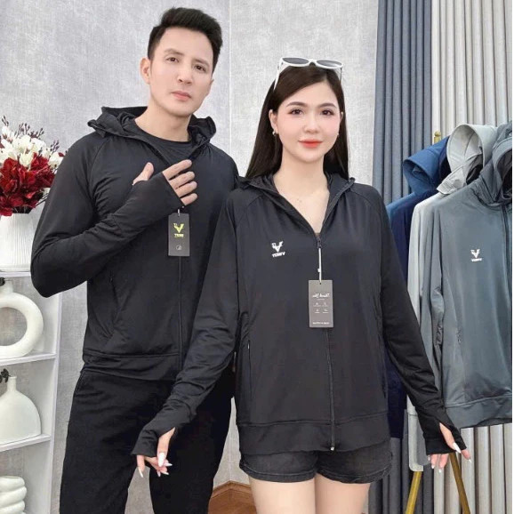 Áo Chống Nắng Nam Thun Lạnh UPF 50+: Mũ Vành Rộng, Che Trán Toàn Diện