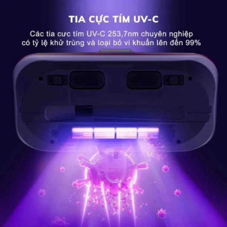 Máy Hút Bụi Giường Nệm Không Dây 8000PA - Diệt Khuẩn UV, Hút Sâu Mạt Bụi & Vi Khuẩn