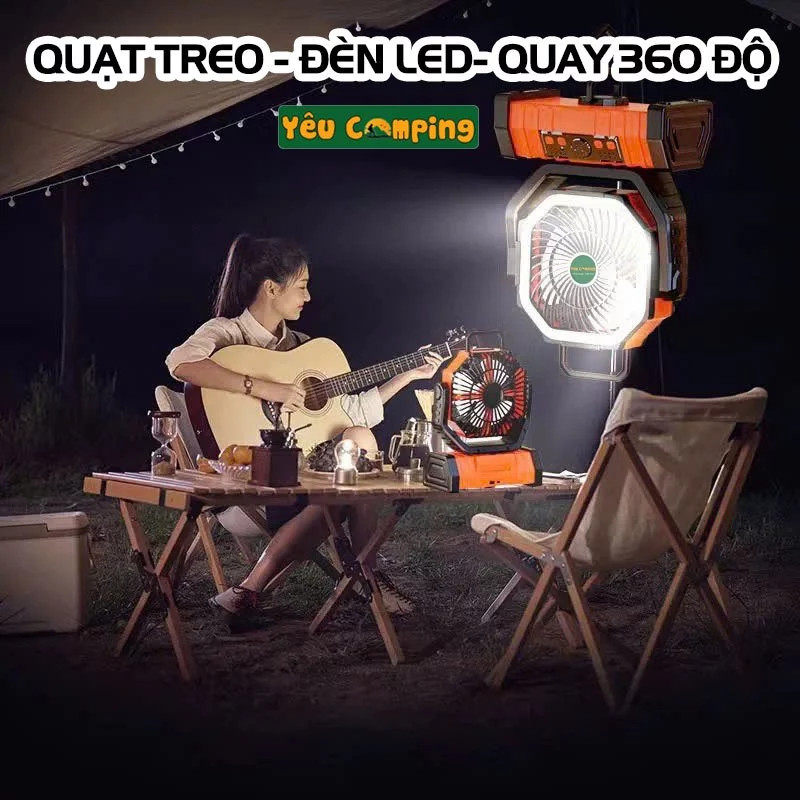 Quạt Camping F6 Pin 20.000mAh Siêu Khủng - Lựa Chọn Số 1 Cho Dã Ngoại