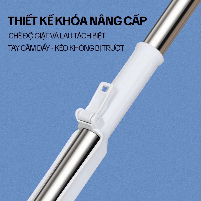 Cây Lau Nhà Tự Vắt Thông Minh - Chổi Lau Nhà Xoay 360 Độ Không Chạm Tay Vào Nước
