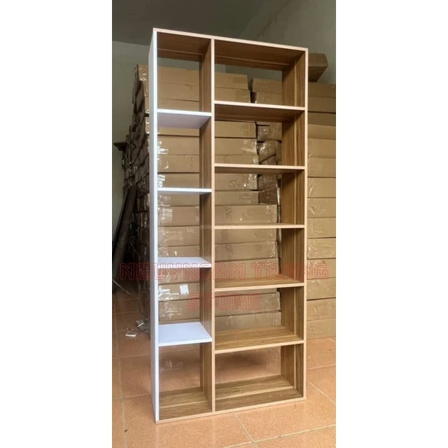 Kệ Sách Đứng Gỗ MDF Nhiều Ngăn: Thiết Kế Chữ U Hiện Đại, Chống Ẩm
