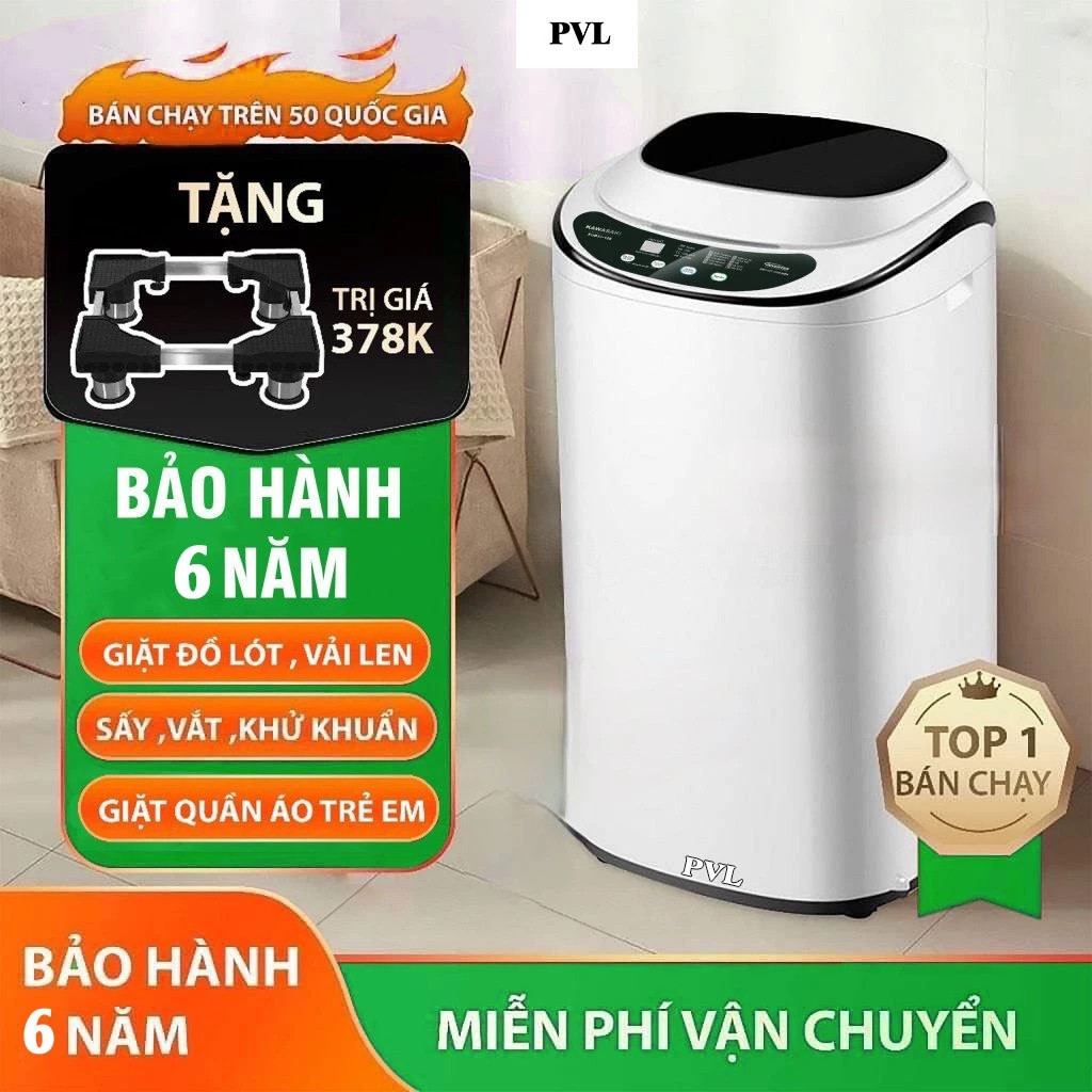 Máy Giặt Mini KAWASAKI, Giặt Đồ Em Bé, Đồ Lót, Khử Khuẩn Cao Cấp, Bảo Hành 5 Năm