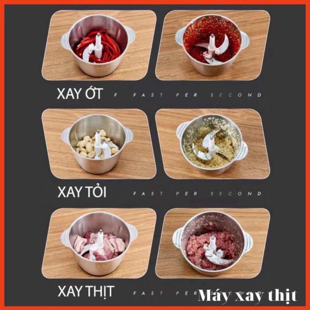 Máy Xay Thịt Inox 304 Cho Gia Đình: Dung Tích Lớn, Hoạt Động Êm, Vệ Sinh Dễ Dàng