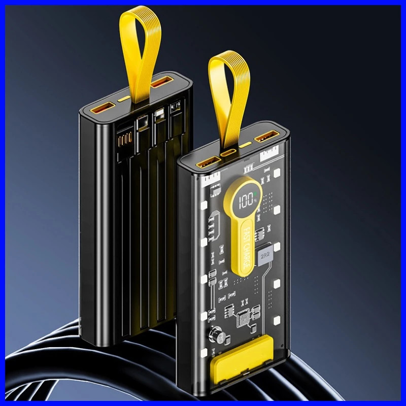 Sạc Dự Phòng 20000mAh 120W: Sạc Siêu Nhanh PD20W, 5 Đầu Ra, Đèn LED