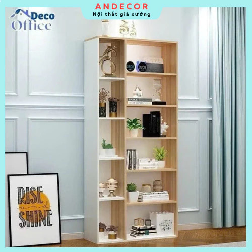 Kệ Sách Đứng Gỗ MDF Nhiều Ngăn: Thiết Kế Chữ U Hiện Đại, Chống Ẩm