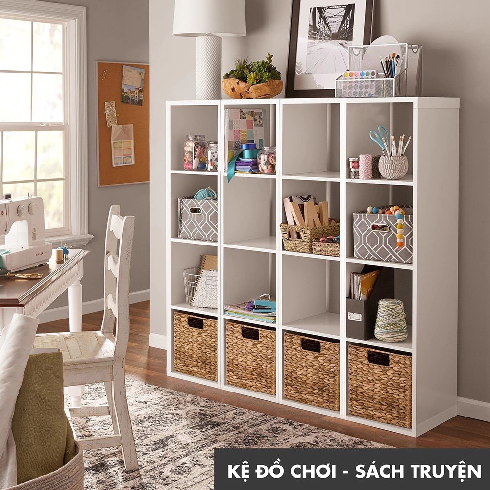 Kệ Gỗ Tổ Ong Nhiều Tầng: Gỗ MDF Nhập Khẩu, Lắp Ghép Thông Minh