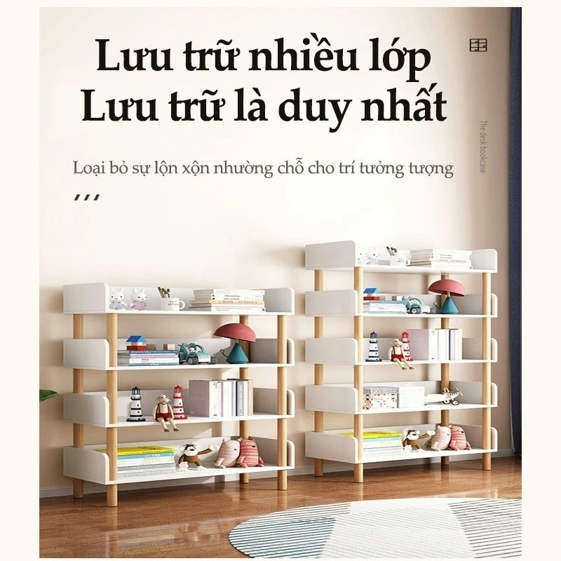 Kệ Sách Gỗ Phong Cách Châu Âu: Đa Năng 2-6 Tầng, Chống Ẩm, Bền Bỉ