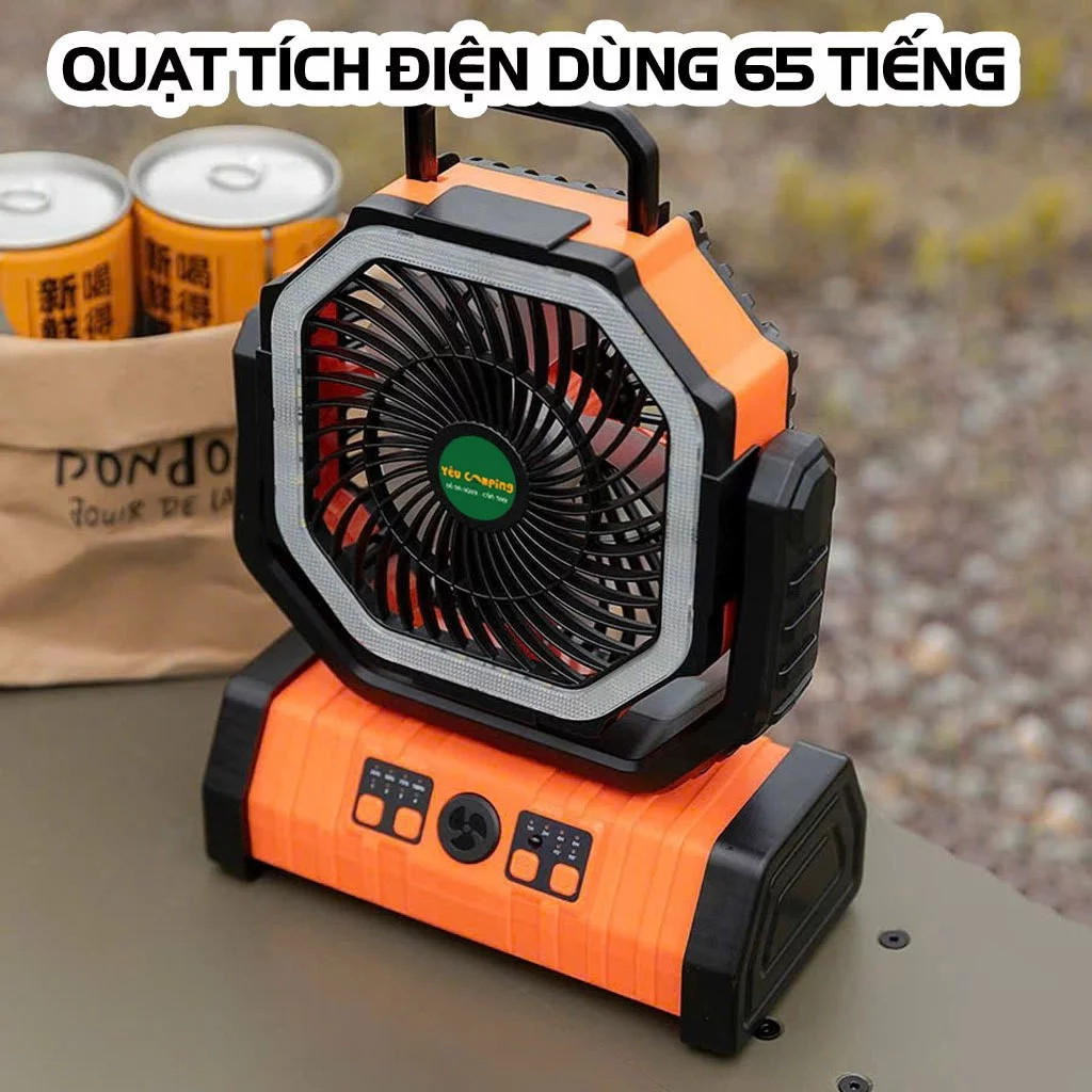 Quạt Camping F6 Pin 20.000mAh Siêu Khủng - Lựa Chọn Số 1 Cho Dã Ngoại