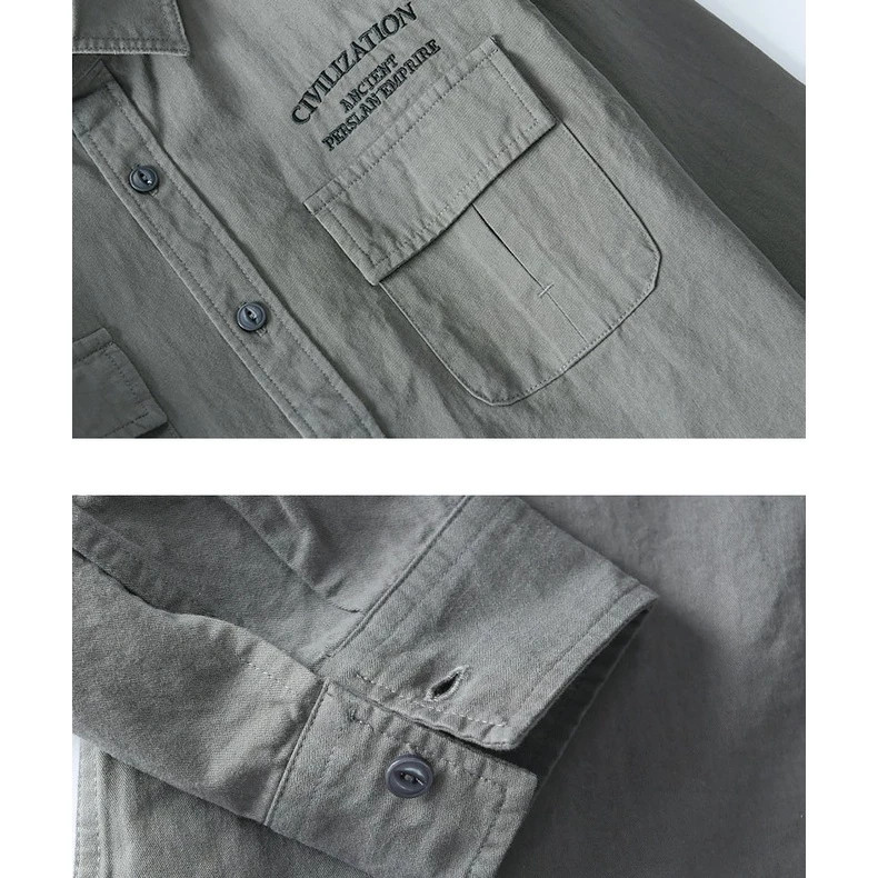 Áo Sơ Mi Nam Kaki TOPMEN: Vải Kaki Hàn Quốc Cao Cấp, Kiểu Dáng Basic