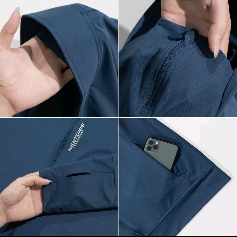 Áo Chống Nắng Nam Thun Lạnh UPF 50+: Mũ Vành Rộng, Che Trán Toàn Diện