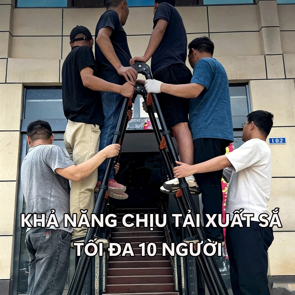 Thang Nhôm Rút Chữ A Nhập Khẩu (1.7m - 2.9m) Tải Trọng 650KG