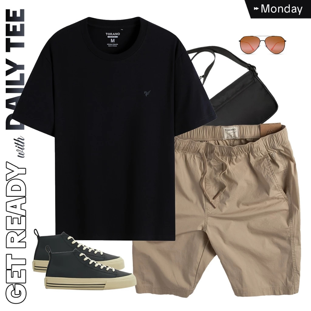 Áo Thun Nam TORANO TS001: Cotton Co Giãn, Kháng Khuẩn, Chống Tia UV