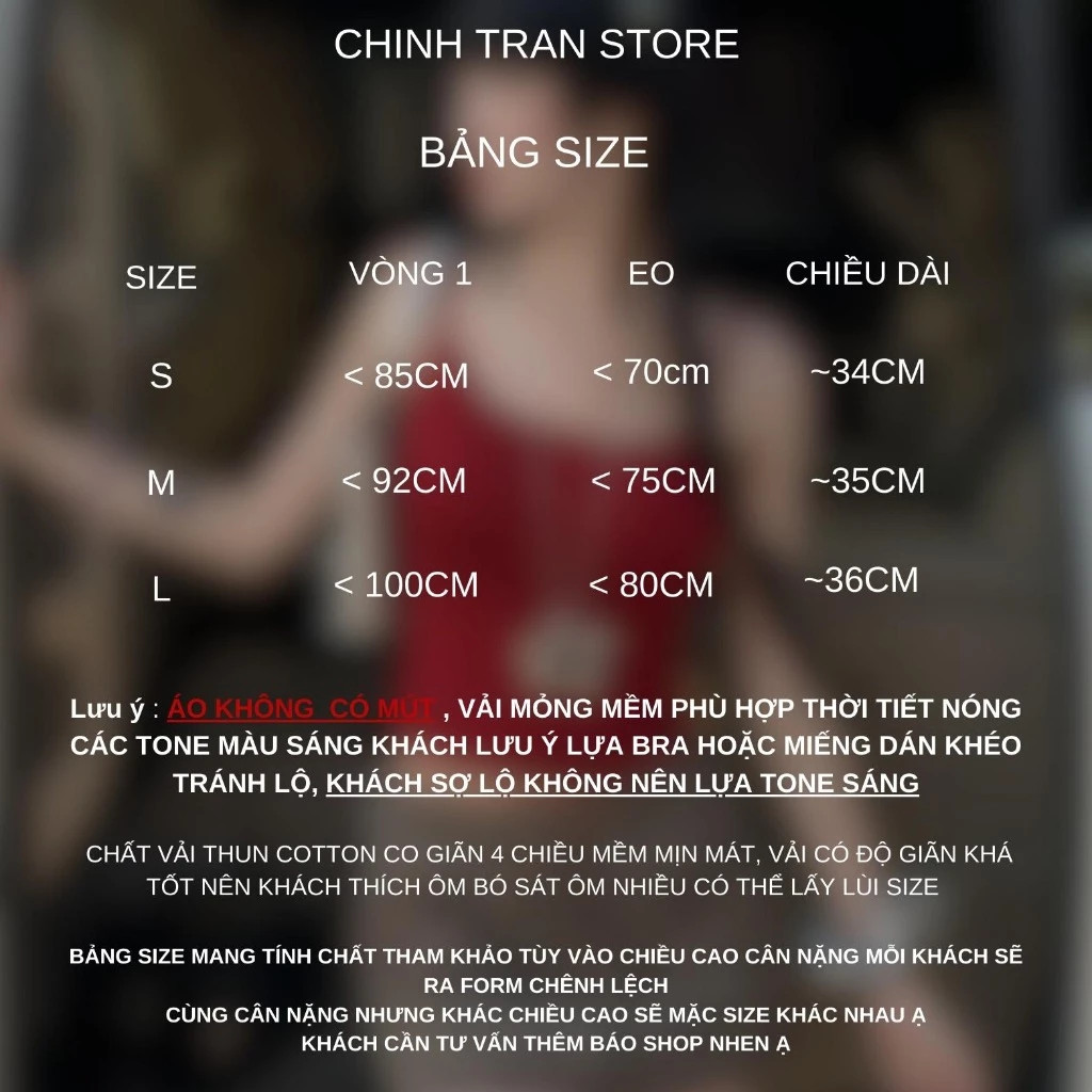 Áo Hai Dây Nữ Basic Dáng Dài: Thun Cotton Co Giãn 4 Chiều