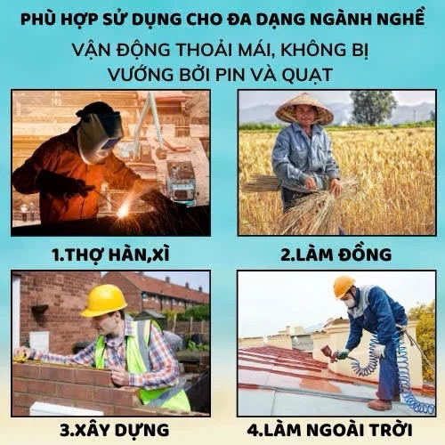 Áo Quạt Điều Hòa Nhật Bản Pin 86.000mAh: Làm Mát Tức Thì, Chống Tia UV