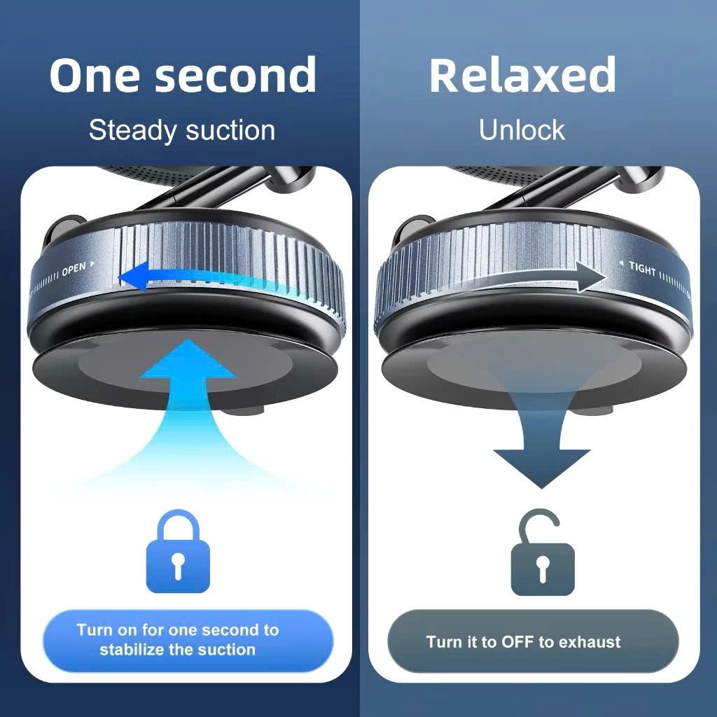 Giá Đỡ Điện Thoại Từ Tính K007: Magsafe Hút Chân Không, Hợp Kim Cao Cấp