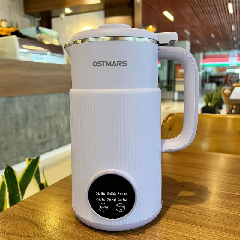 Máy Làm Sữa Hạt Mini - Máy Nấu Cháo Chậm Cho Bé, Hẹn Giờ Thông Minh 12H