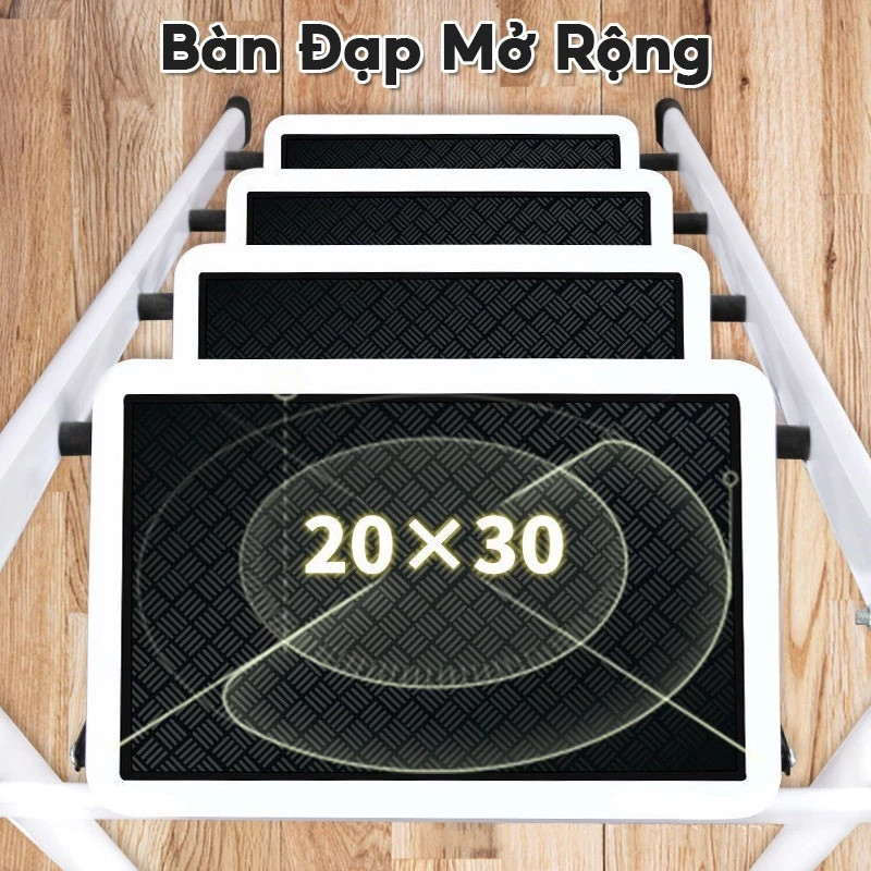 Thang Xếp Chữ A Thép Carbon (3-8 Bậc) Tải Trọng 500kg Siêu Bền