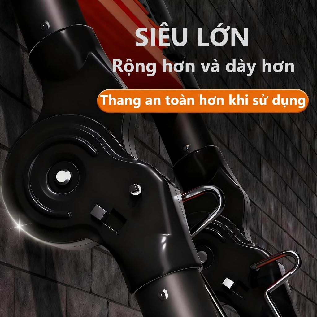 Thang Nhôm Rút Chữ A Nhập Khẩu (1.7m - 2.9m) Tải Trọng 650KG