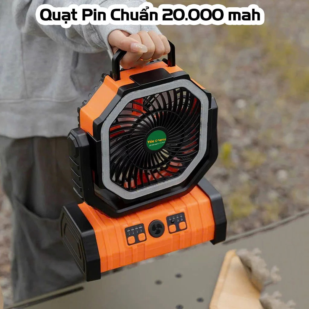 Quạt Camping F6 Pin 20.000mAh Siêu Khủng - Lựa Chọn Số 1 Cho Dã Ngoại