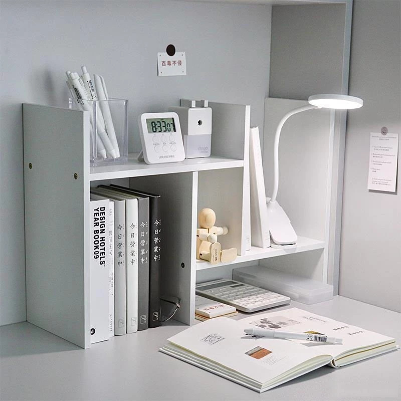 Kệ Sách Gỗ Để Bàn Đa Năng: Lắp Ghép Linh Hoạt, Gỗ MDF Chống Ẩm