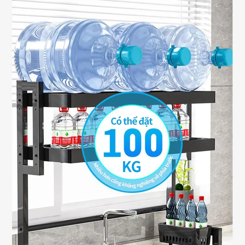 Kệ Để Bát Đĩa Trên Bồn Rửa Bát Tăng Giảm 65-125cm - Kệ Chén Đa Năng 1/2/3 Tầng Cao Cấp